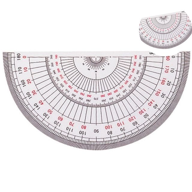 분도기각도기 각도재기 반원분도기 18cm