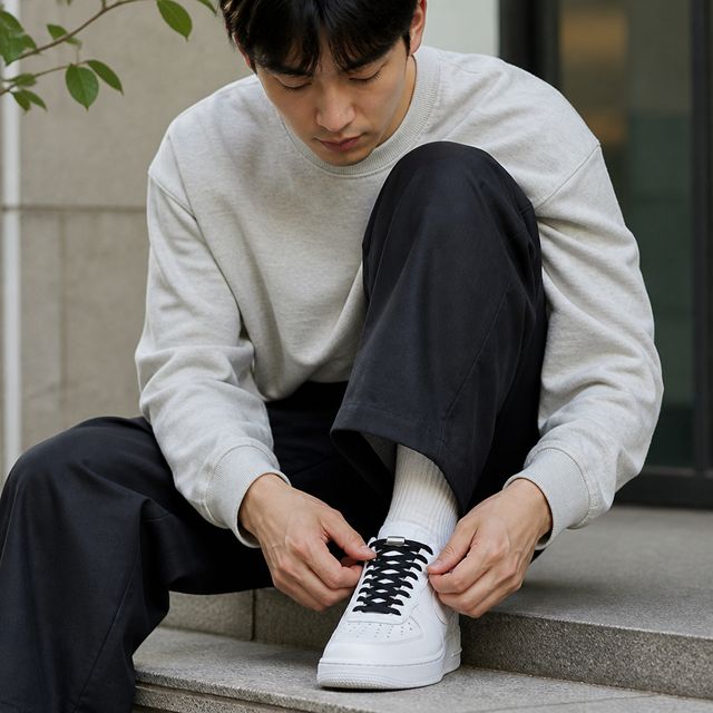 운동화 신발끈 캡슐 고정 레이스 10가지 색상 운동화용 잡화