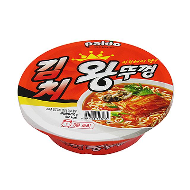 팔도 김치왕뚜껑 컵라면 18개입