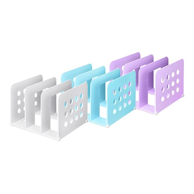 카파 피코 오픈형 3단 책꽂이 하늘색 - 심플한 북쉘프 수납장