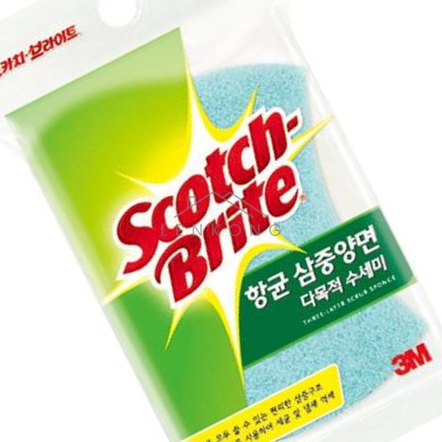 고운수세미 화장실청소수세미 수세미 삼중양면다목적수세미MD 100DB 1EA/1봉 WN300178905 1봉