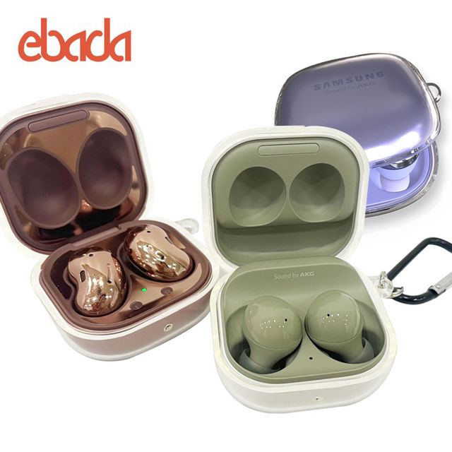 ebada 투명 갤럭시 버즈2 프로 라이브용 젤리 케이스 키링
