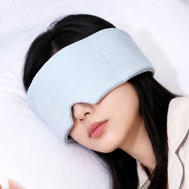 부드러운 와이드 중력 수면안대 1P 암막 눈가리개 숙면 안구베개 낮잠 휴대용