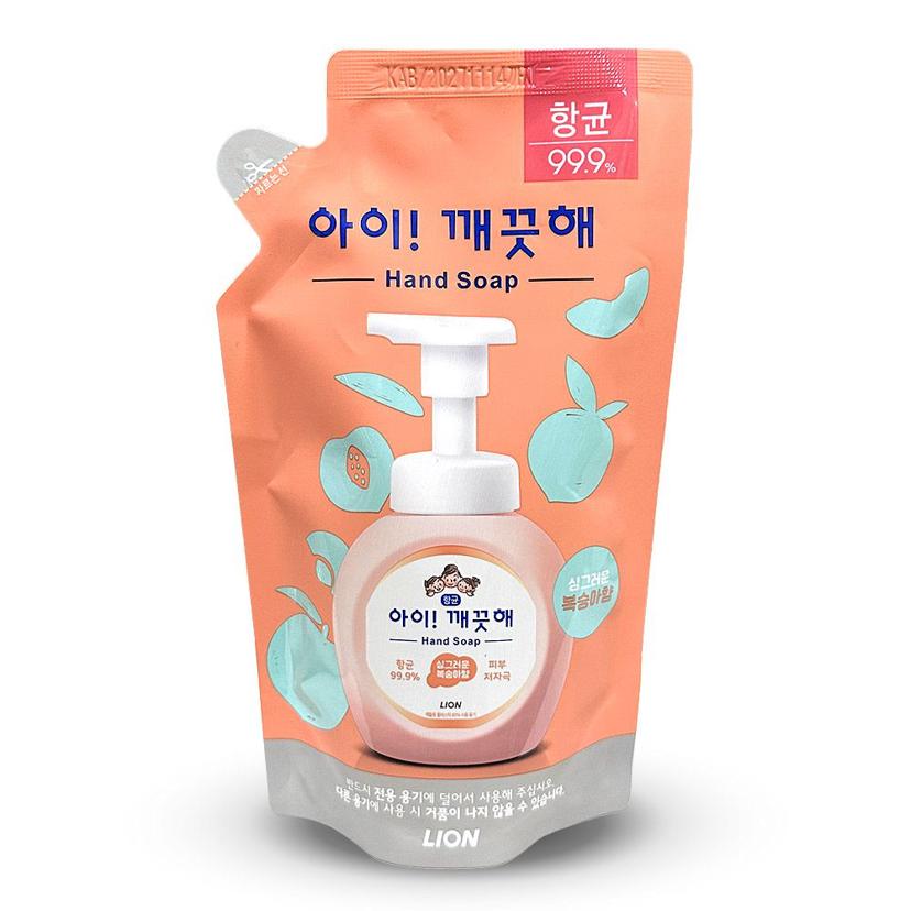 아이깨끗해 복숭아 핸드워시 리필 200ml 손 세정제