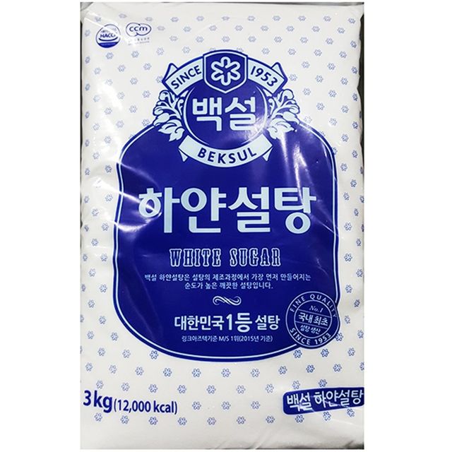 업소용 식당 식자재 백설 백설탕 3kg X6