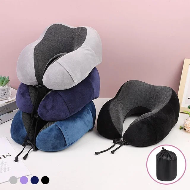 여행 기내용 비행기 목베개 출장 기차 메모리폼 목쿠션 - 맞춤형 지지