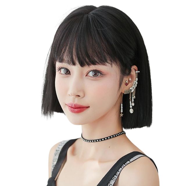 시크 칼단발 통가발 (내추럴블랙) DK60