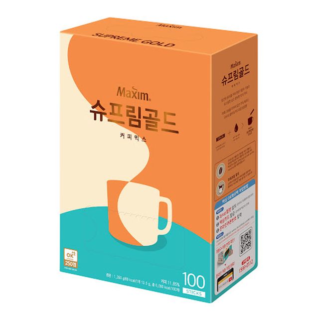 맥심 슈프림골드 100Tx1개 - 프리미엄 커피믹스
