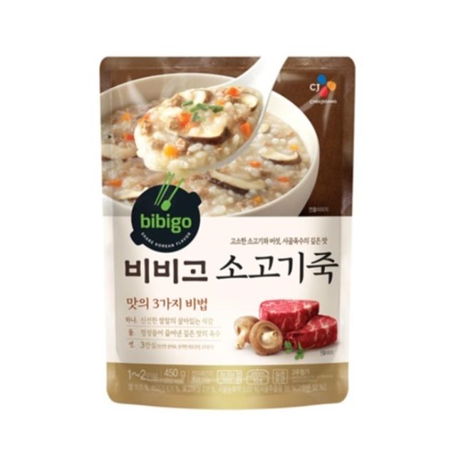 비비고 파우치 소고기죽 420g 간편 한 끼 식사