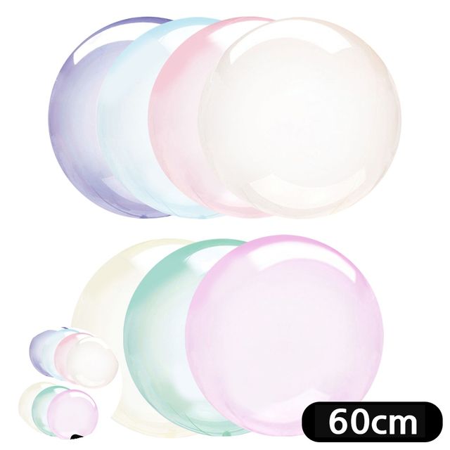 PVC풍선 파티풍선 원형 풍선 크리스탈 60cm