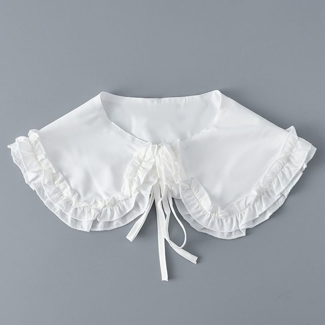 페이스카라 숄 러블 장식 드레스