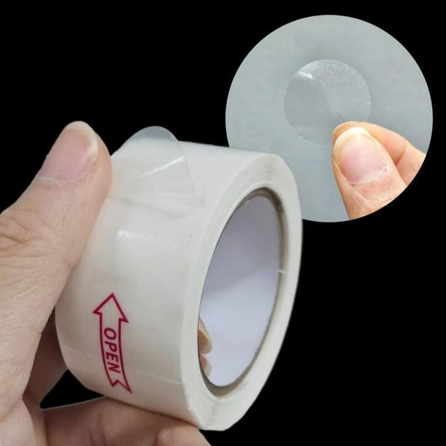 원형 청첩장 투명 봉투 롤스티커 실링 포장 마감 25mm 답례 품스티커 도무송스티커