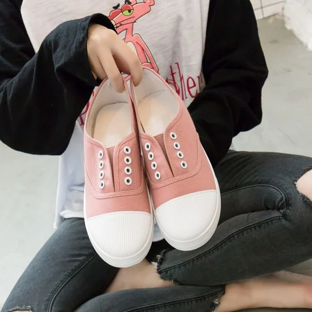 4컬러 운동화 캐주얼 디자인 여자 경량화 끈