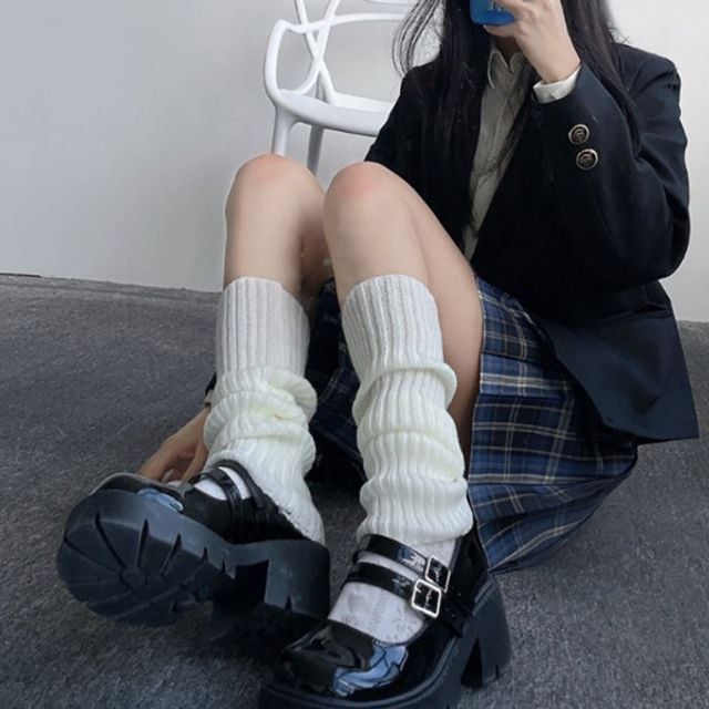 따뜻한 롱 레그워머, 니삭스 루즈삭스 발토시