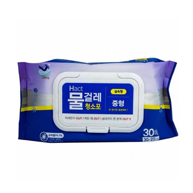 BTM 물걸래 청소포 실속형 중형 30매 30x20cm 4개 세트