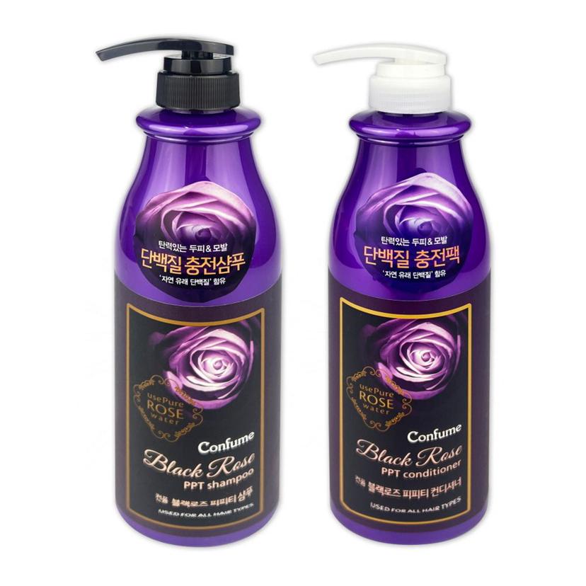 컨퓸 블랙로즈 PPT 샴푸 컨디셔너 750ml 2종 세트