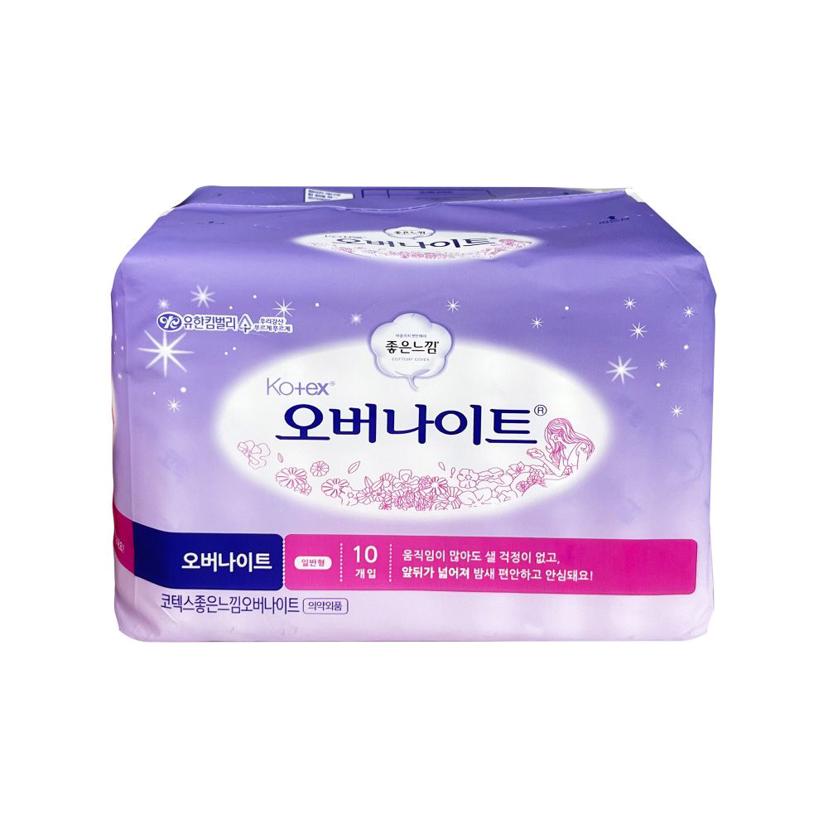 좋은느낌 오버나이트 일반형 10개입 안심 생리대