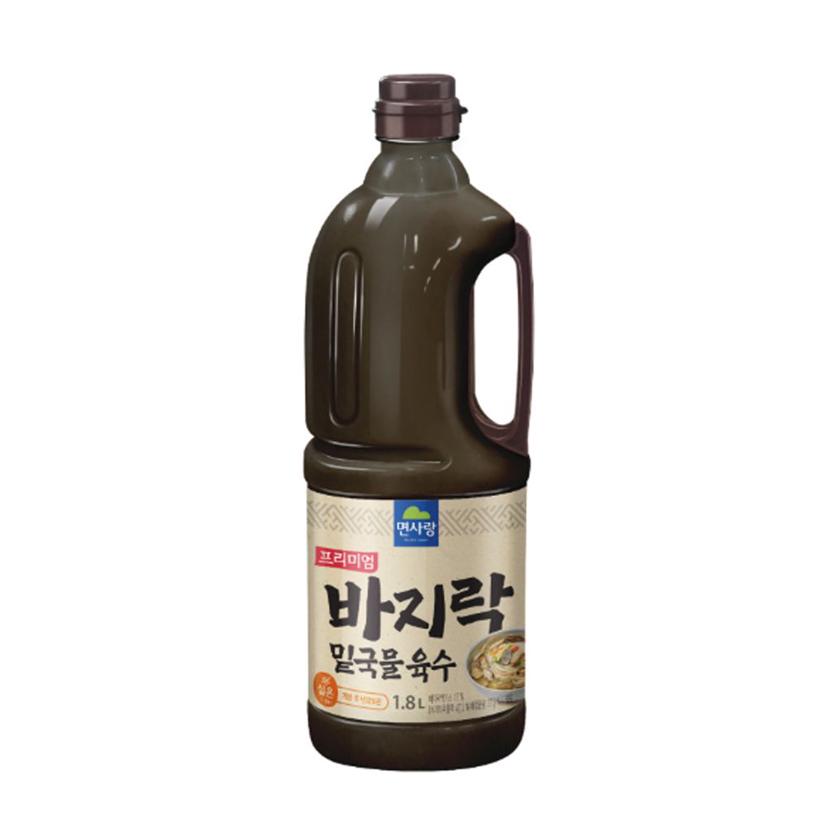 면사랑 밑국물용 바지락 육수 1.8L 대용량 액상 육수