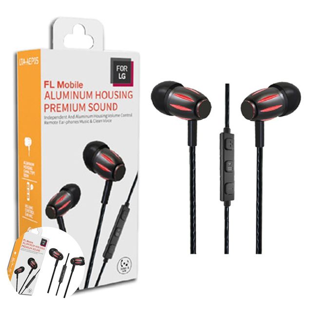 mp3유선이어폰 핸드폰이어폰 스마트폰 메탈 스테레오 이어폰 레드
