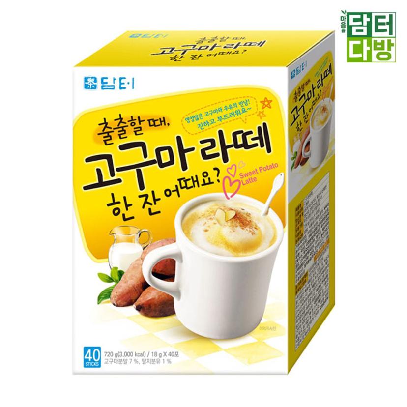 담터 고구마 라떼 40스틱 달콤하고 고소한 영양 간식