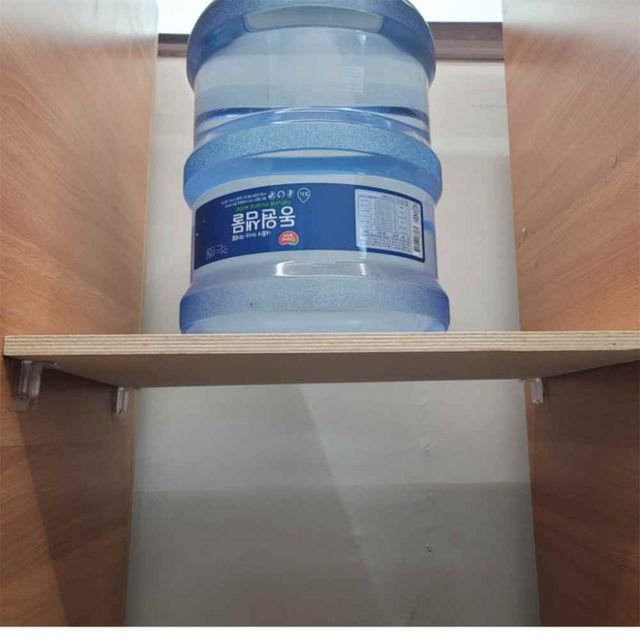 무타공 부착식 선반 고정 브라켓 2P 지지대 선반브