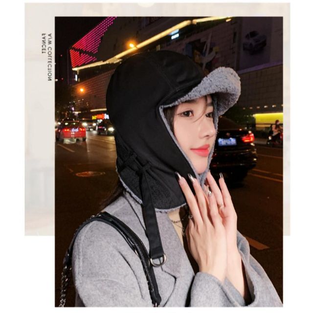 귀달이 방한모자 턱끈 뽀글이 귀마개모자