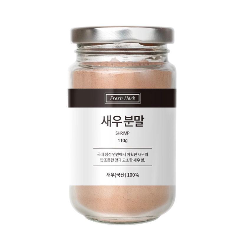 국산 새우 분말 가루 110g 천연 조미료 요리 육수