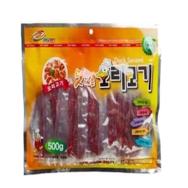 오리슬라이스 500g 강아지육포 오리슬라이스간식 강이지간식 강아지오리고기