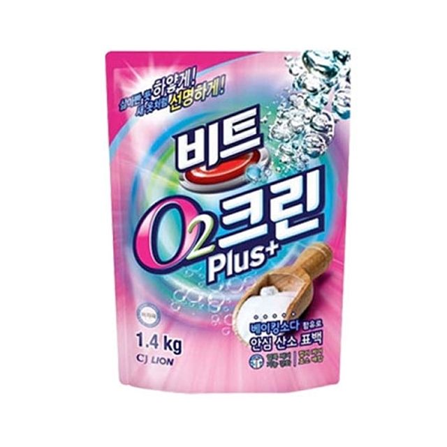 비트 O2 크린 플러스 세탁 표백제 1.4kg 2개입
