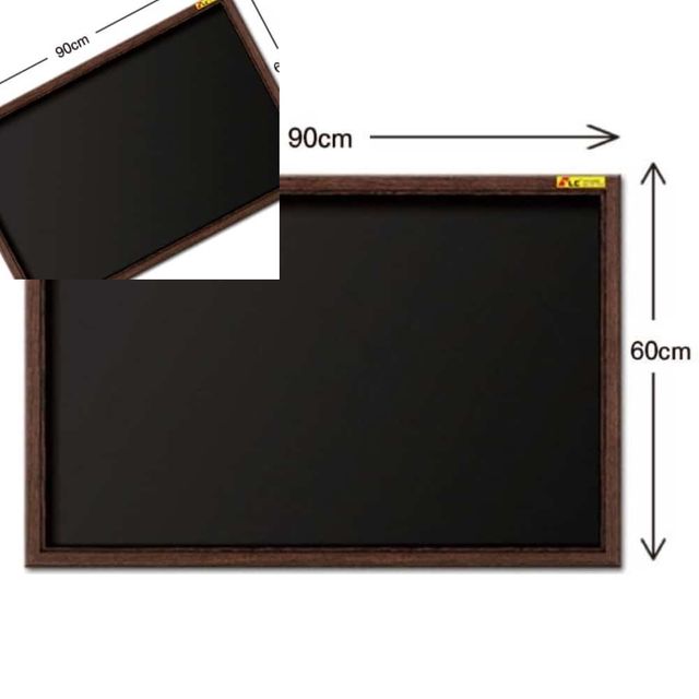 엔틱보드 90x60cm 공부방칠판 무지흑판 미니보드판 흑색칠판