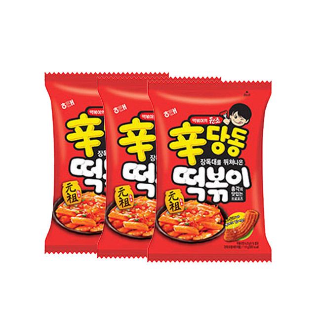 신당동 떡볶이 110g 3개입 - 바삭하고 매콤달콤한 스낵