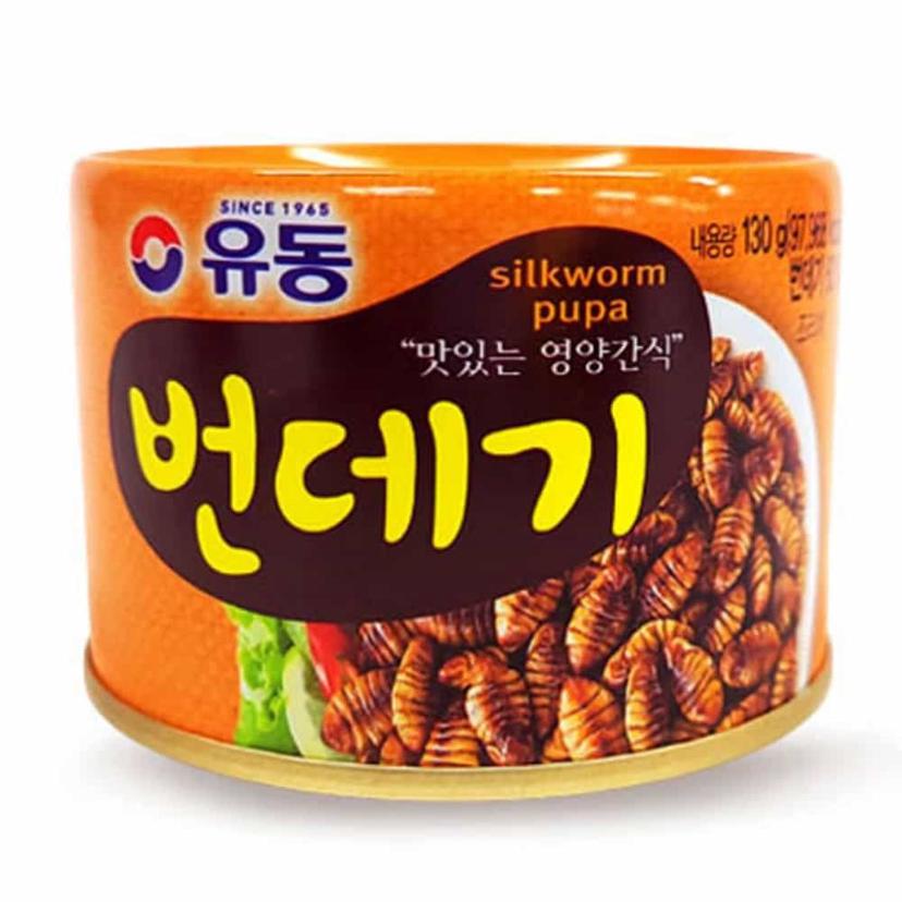 번데기 통조림 캔 130g 캠핑용 간편 안주 비상식량