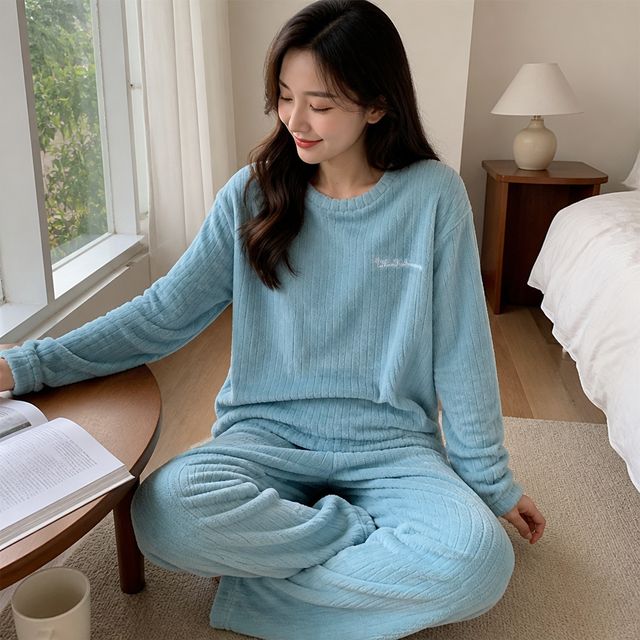 홈웨어 실내복 상하의 극세사 잠옷 여성용