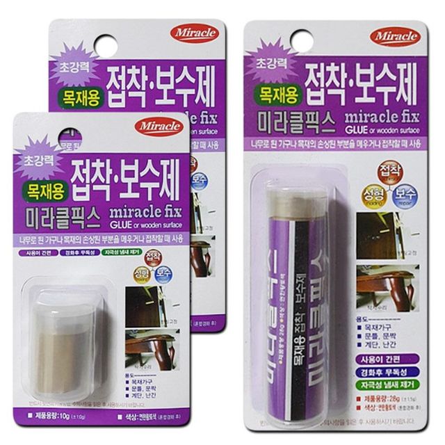 초강력 미라클픽스 목재용 목공 고형접착제 임시고정