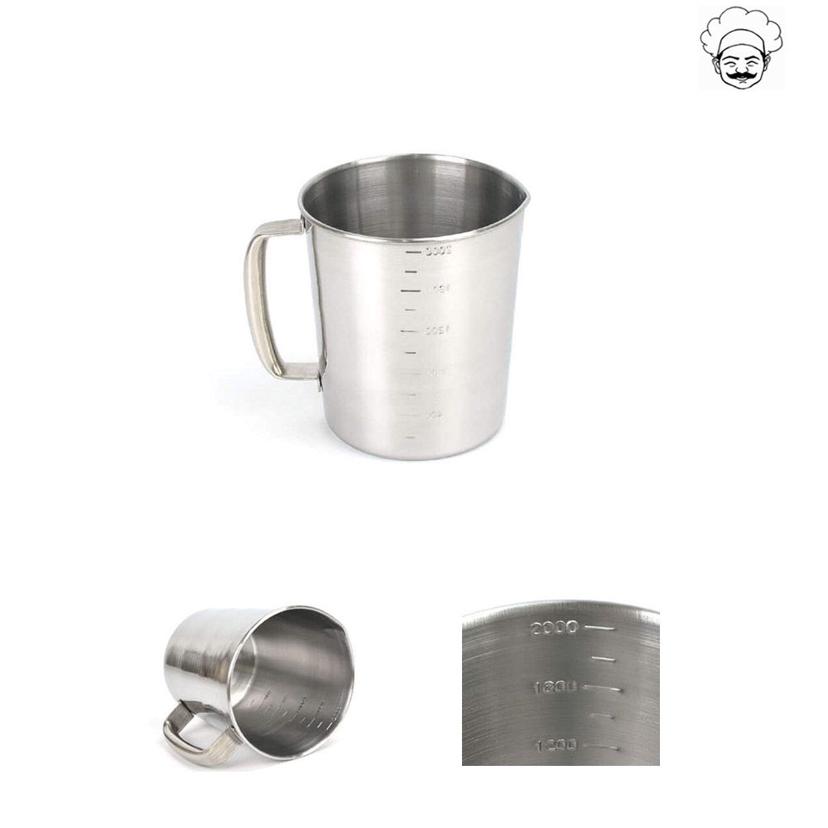 대용량 스텐 계량컵 1000ml - 조리용 대형 비커 추천