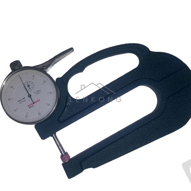 페인트도막두께측정기 가죽두께측정기 다이얼 치크니스게이지 롱타입 10mmx0.01 1EA