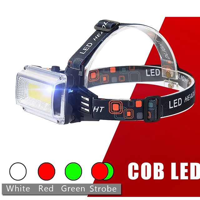 광폭 COB LED 충전식 헤드랜턴 10W 등산 낚시용