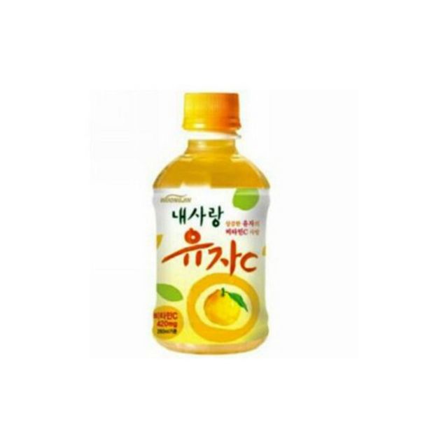 웅진 내사랑 유자 280ml 24개 박스 유자 음료
