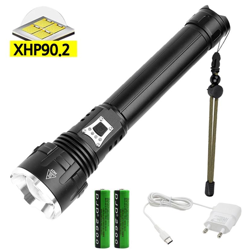 충전식 LED 서치라이트 랜턴 XHP90.2 초강력 손전등