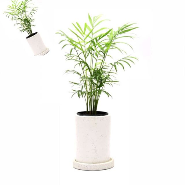 시멘트 테라조 화분 대리석무늬 원형 11x15cm 시멘트화분 원형화분 화초화분 원예화분