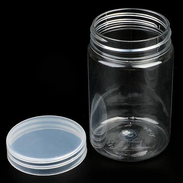 원형통 4.8cm 130ml 투명 수납 케이스 플라스틱 보관함