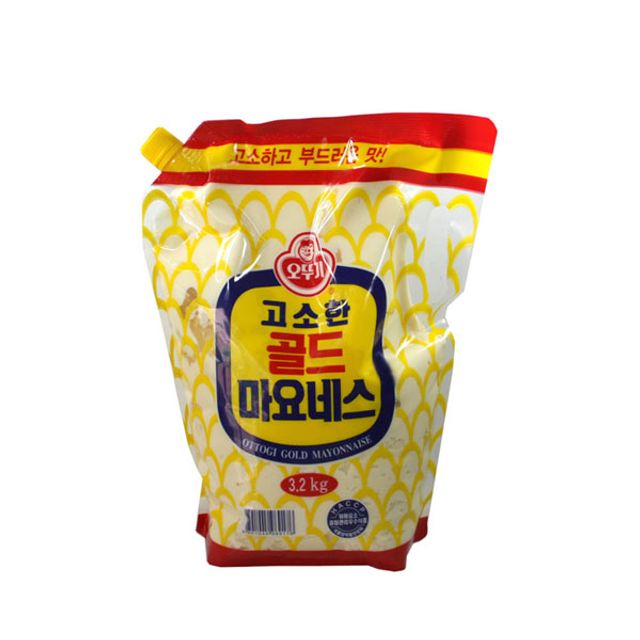 오뚜기 골드스파우트팩 마요네즈 3.2Kg - 부드럽고 풍부한 맛의 대용량 마요네즈
