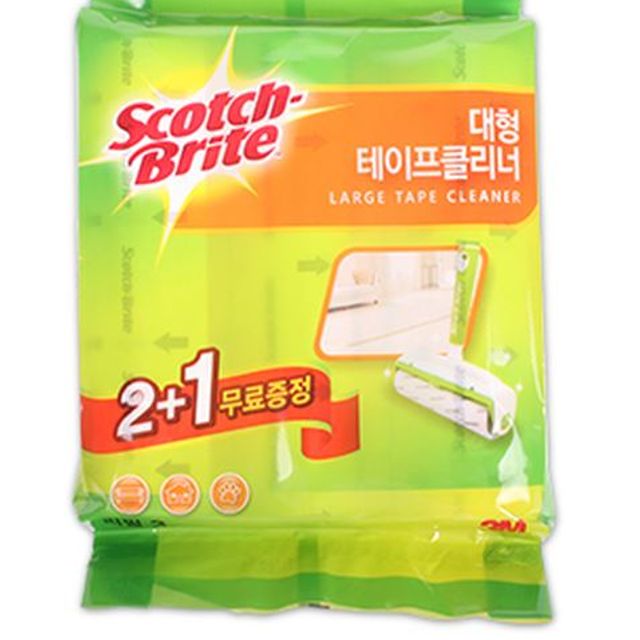 3M 스카치브라이트 대형 테이프 클리너 리필 2입 160mm