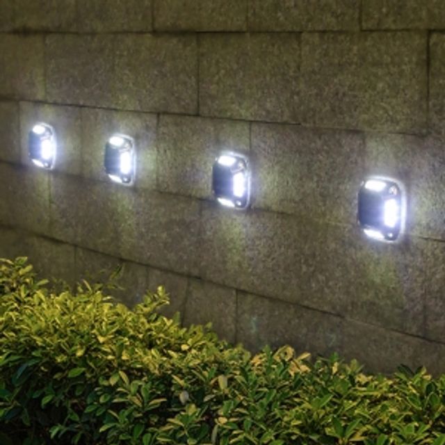 엣지가든 LED 태양광 정원등 4P 벽부등 야외 조명