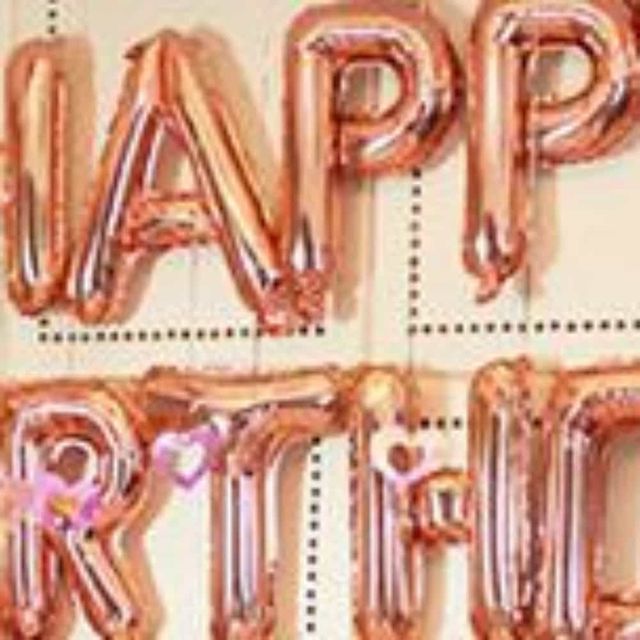 알파벳은박풍선대로즈골드 풍선레터링 글자풍선