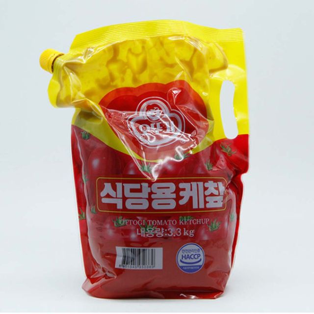 오뚜기 스파우트 케첩 3.3kg 대용량 - 편리한 스파우트 디자인