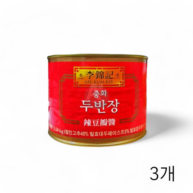 이금기 중화 두반장 2.04kg 3개, 대용량 중식 소스