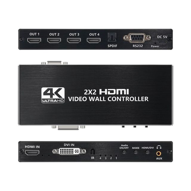 2x2 HDMI 출력기 멀티비젼 TV월 비디오월 컨트롤러