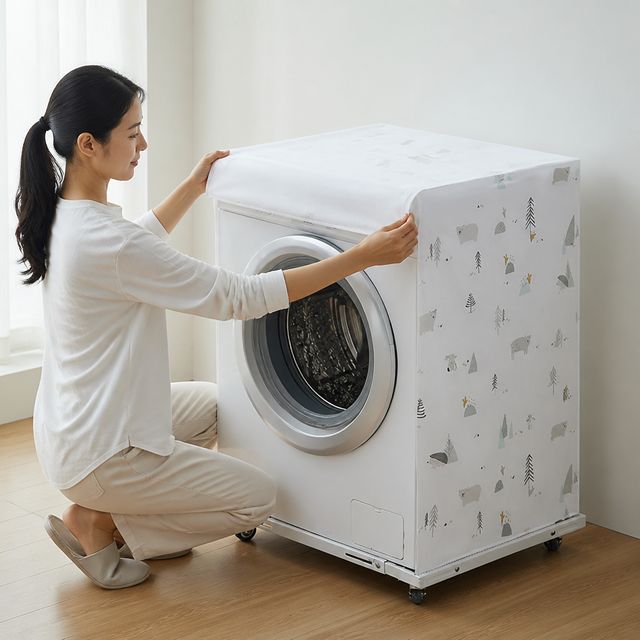 일반 드럼세탁기 먼지방지 커버 전자제품 오염방지 보관커버