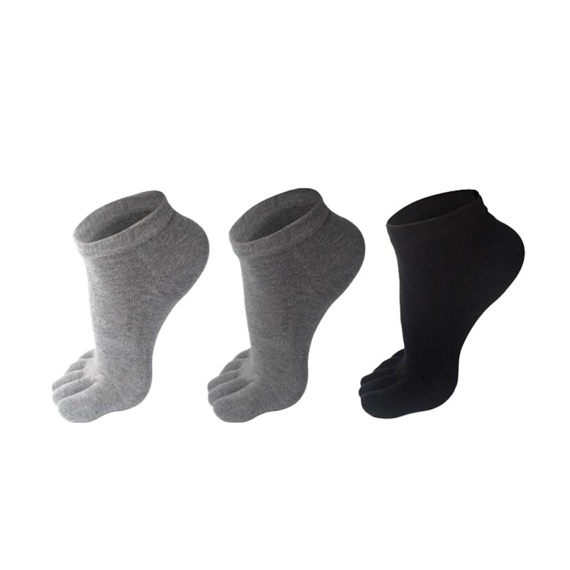 남성용 면백 무지 발가락 단목 양말 1켤레 위생 양말